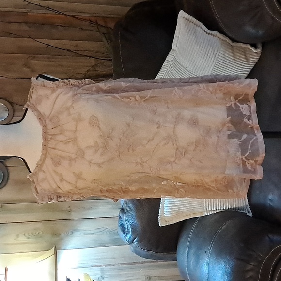 Torrid Floral Blush Pink Lace Sleeveless Blouse Top Office Business Casual Size - Picture 1 of 12